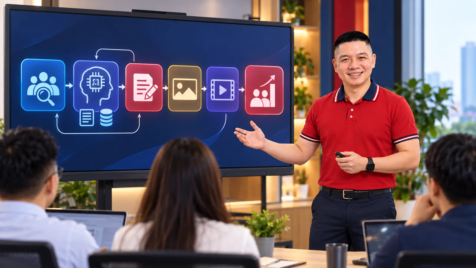 Trần Nguyên Hoàn hướng dẫn chủ doanh nghiệp dùng AI